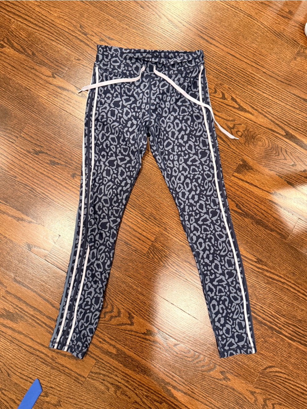 The Upside Navy and Light Gray Leopard Print Leggings